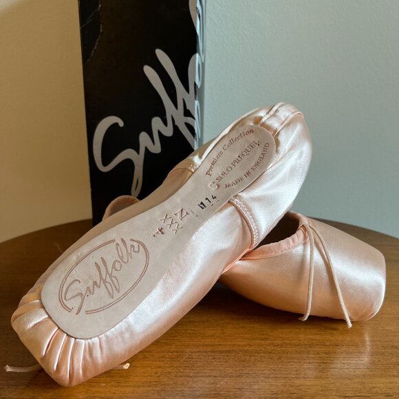 BRAND NEW - Suffolk Solo Prequel Pointe Shoes - Standard 4 XXXN - Pink - Picture 6 of 11